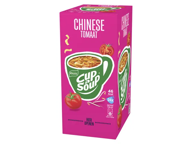 Cup a Soup Knorr Chinese tomaat Soep 140ml 24 zakjes
