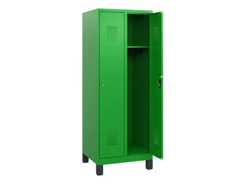 schoollocker,HxBxD 1630x600x500mm,2vak,vak B 300mm,cil.-slot,voeten