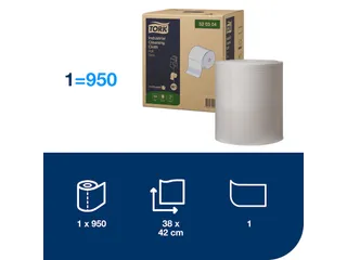 Tork Poetspapier Rol 520304 Grijs W1 1-laags - 6