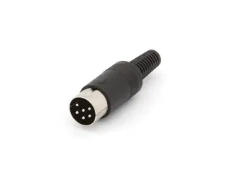 Mannelijke 6P Din Plug Zwart - 2