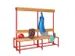 banc double,HxLxP 1600x2000x770mm,piètement RAL3000