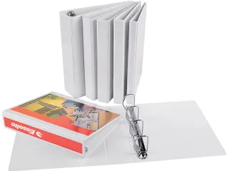 Presentatie Ringband Esselte 4 rings A4 40mm D-mech Panorama Wit - 3