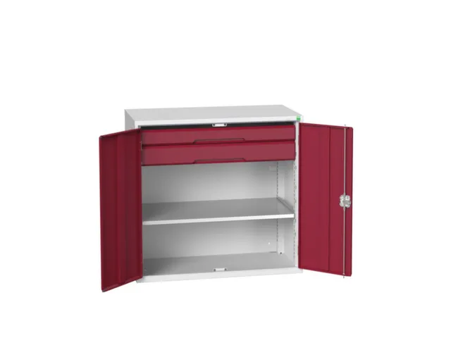 universele kast,HxBxD 1000x1050x550mm,1xStalen bodem,2lade(n)