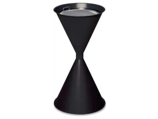 Zandasbak Staalplaat 730x400mm Ronde Trechter Verzinkt Ral7021 - 3
