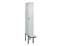 locker met bank,HxBxD 2120x300x815mm,1vak,vak B 300mm,draaigrendel
