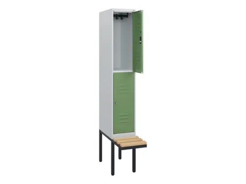 Dubbeldekse dekenkist,HxBxD 1950x300x815mm,1x2vak.,vak B 300mm