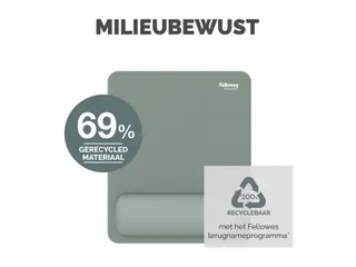 Muismat met polssteun Fellowes Breyta saliegroen 20x24cm - 15