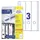 Rugetiket Avery Zweckform Breed/lang 297x59mm Wit L6059 90 stuks
