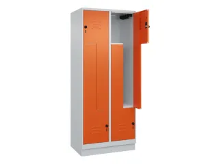 Z-garderobekast,HxBxD 1950x800x500mm,vak B 200/400mm,draaigrendel - 2