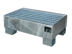 Opvangbak Staalplaat Hxbxd 290x800x500 Mm 61l Met Rooster Verzinkt