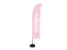 Beachflag 430cm complete set "OUVERT" Roze