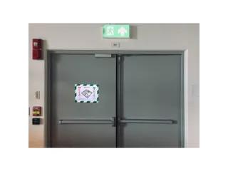 Magnetische Security lijst A4 groen/wit - 3