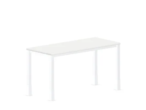 In hoogte verstelbaar bureau,HxBxD 720-840x1400x600mm,Bl-wit