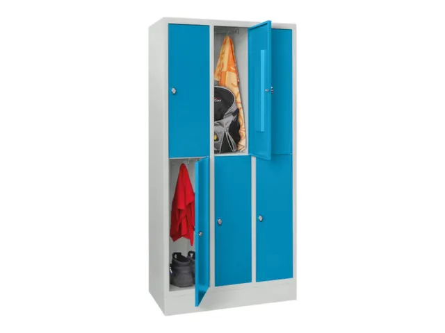 armoire multicases,HxlxP 855x900x500mm,RAL7035,face avant RAL5012