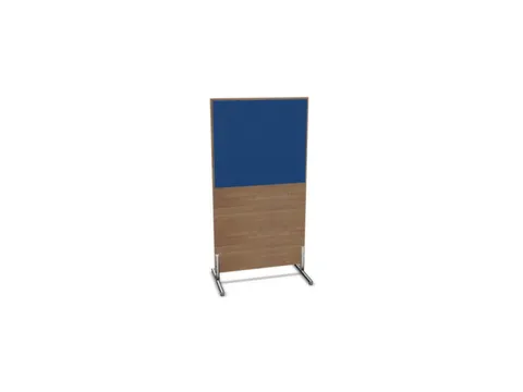 scheidingswand,HxB 1545x800mm,NT-cherry,BN6016-blauw