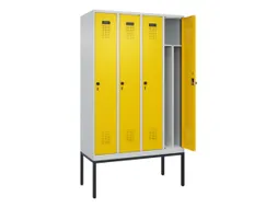 locker voor scheiding van kleding,HxBxD 2120x1200x500mm,4vak