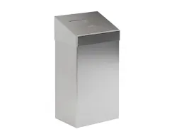 Afvalbak met pushklep 18 Liter RVS