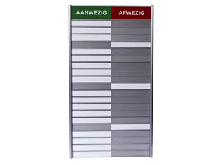 Aan- afwezigheidsbord voor 20 namen - 1