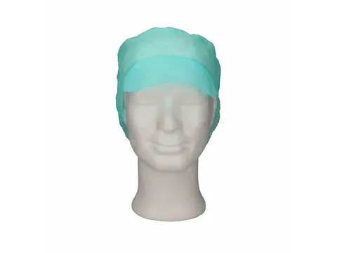 PPnw pet / klep en haaropvang, groen 'snood cap' 1000 Stuks