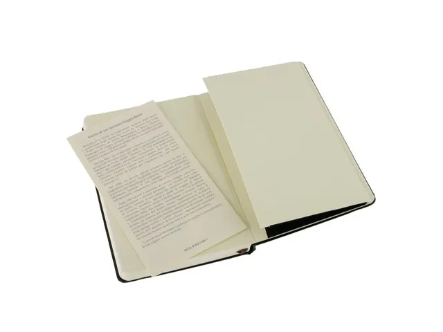 Notitieboek Moleskine pocket 90x140mm blanco hard cover scarlet red