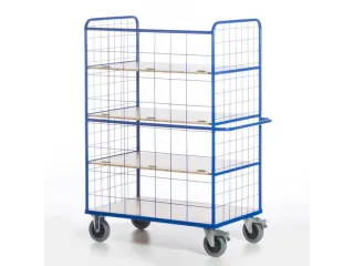 etagewagen,draagverm. 600kg,4etage(s),laadvl. LxB 1200x740mm,houtetage - 9