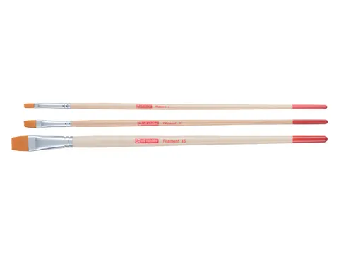 Penseel Talens Art Creation filament plat assorti set à 3 stuks