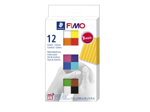 Klei Fimo soft colour pak à 12 basis kleuren
