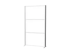 MAULconnecto scheidingswand 3 x whiteboard voet Zilver
