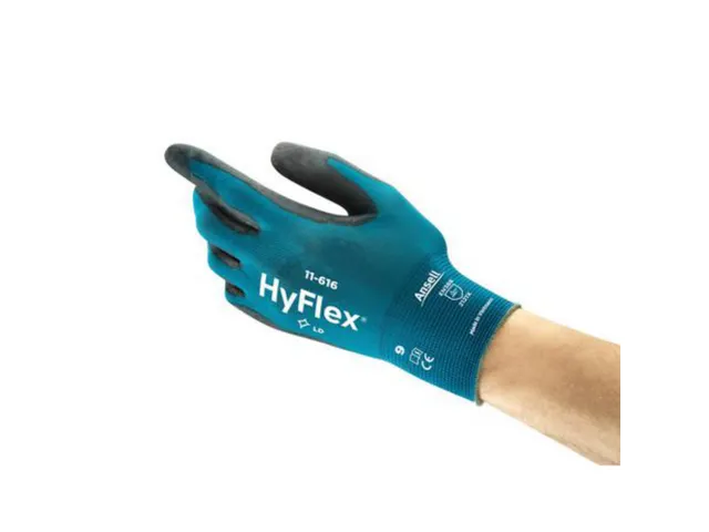 Ansell HyFlex 11-616 nylon precisiehandschoenen, blauw, maat 6