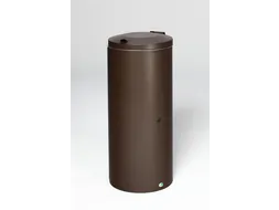afvalbak,120l,HxBxD 980x440x500mm,romp staal donkerbruin