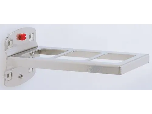combihouder,v. perfoplaat,2-delig,LxB 150x55mm,RAL7016