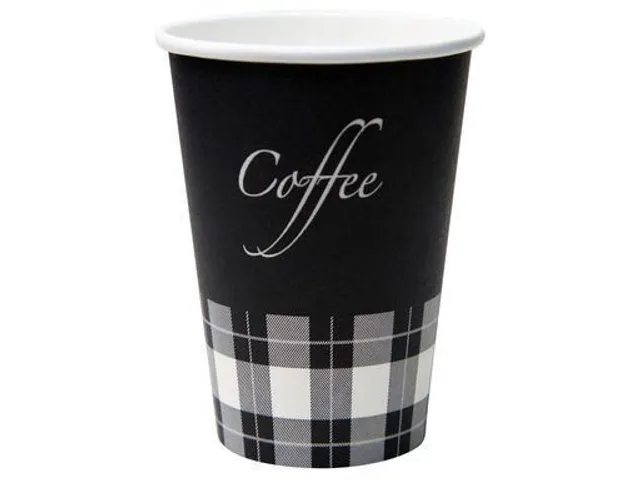 Premium Koffiebeker Karton PE-coating 180ml Zwart 100 stuks