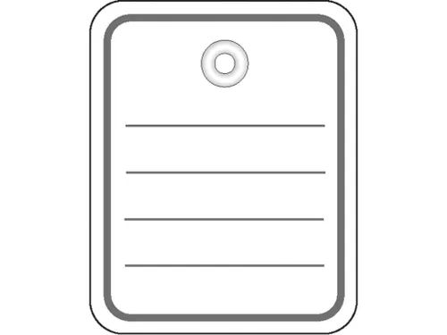 Herma 6840 Productlabel 48x65mm met oogje Wit zonder draad 1000 stuks