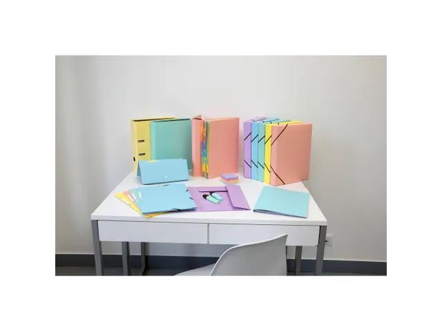 Pochette trieur carte multicolore 12 compartiments Aquarel - 34x24,5cm