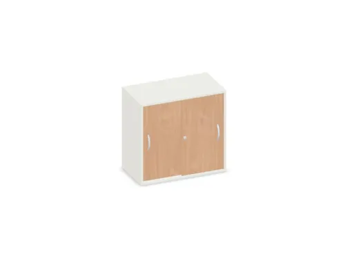schuifdeurkast,HxBxD 770x800x430mm,decor romp wit,decor front beuken