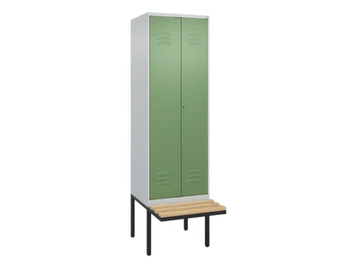 locker voor scheiding van kleding,HxBxD 2120x600x815mm,2vak