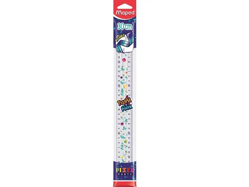 Liniaal Maped Pixel Party Twist 'n Flex 30cm transparant