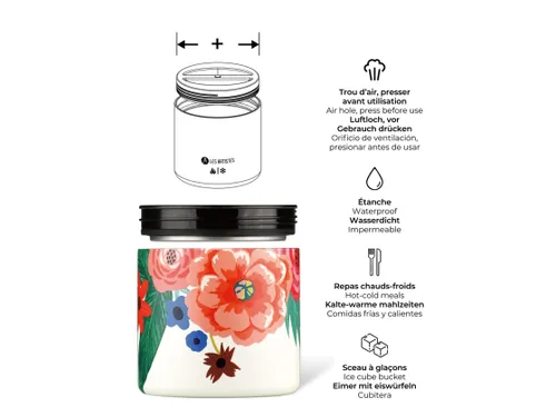 Lunchbox 700ml geïsoleerd ventilatie opening Nectar