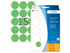 HERMA 2275 Multipurpose etiketten Rond 32mm Groen 480 stuks