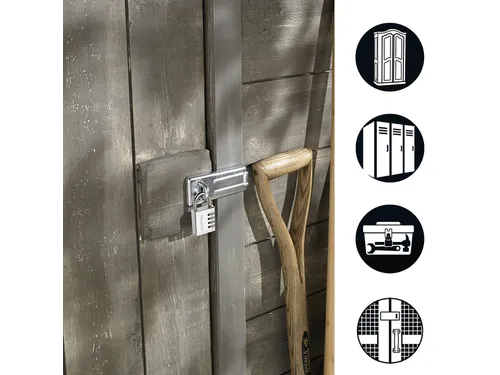 Hangslot MasterLock 7640704EURD overval + aluminium 40mm