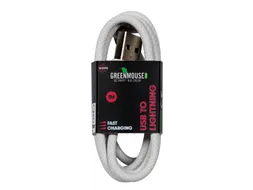Kabel Green Mouse USB-A naar Lightning data Woven 1m