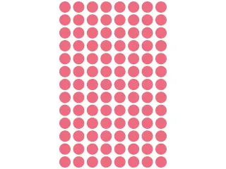 etiket Zweckform 8mm rond 4 vel a 104 etiketjes rood - 2