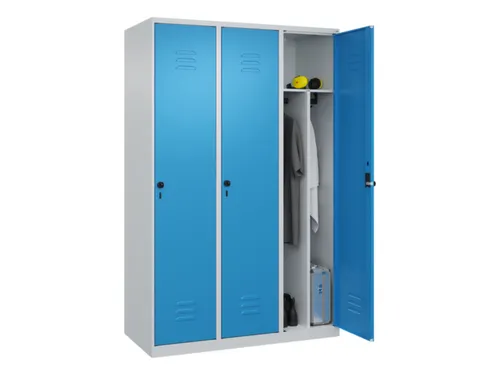 locker voor scheiding van kleding,HxBxD 1850x1200x500mm,3vak