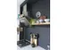 - Horloge murale / Horloge de table - Ø 35 cm - Aluminium - Noir - Br