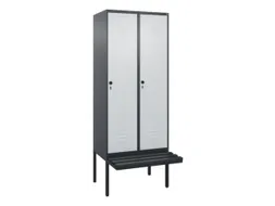 locker voor scheiding van kleding,HxBxD 2120x800x815mm,2vak