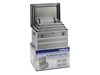 Aluminium Transportkisten 60/85/115/156L Set Van 4Stuks - 1
