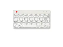 Compact Break ergonomisch toetsenbord Azerty BE Wit draadloos