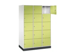 grootvolume-lockersysteem,HxBxD 1950x1220x600mm,3x5vakken,cil.-slot