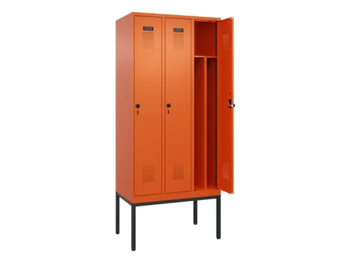 locker voor scheiding van kleding,HxBxD 2120x900x500mm,3vak