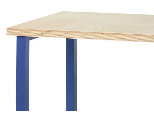 werkbank,HxBxD 845x1000x700mm,multiplexblad,RAL7035,front RAL7035